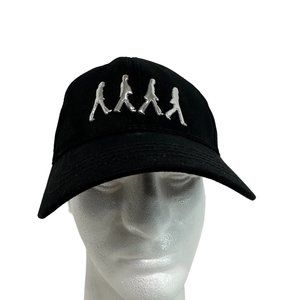 The BEATLES ABBEY ROAD Hat Metal Silhouette 2008 Black Apple Strapback Cap